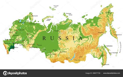 Oroszország térképe autós útvonalakkal