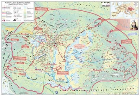Térkép a honfoglalás korabeli törzsi területekről
