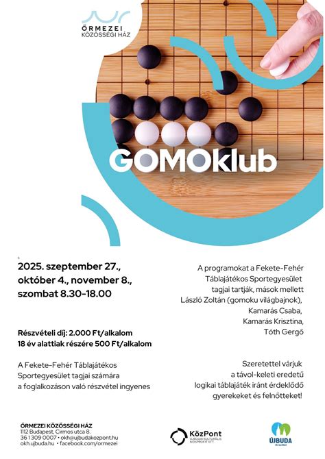Gomoku játéktábla és kövek elhelyezés közben