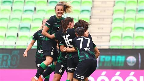Női NB I döntő, a Ferencváros női csapatának bajnoki ünneplése