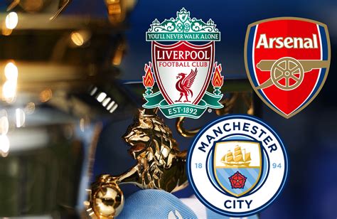 A Manchester City, Arsenal és Liverpool logói