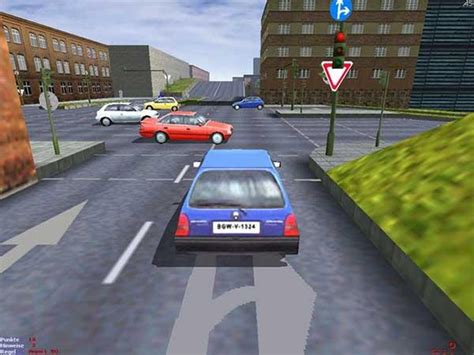 A 3D Driving School főmenüje a virtuális autósiskola funkciókkal
