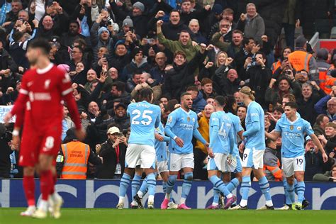 A Manchester City csapatának pillanatnyi helyzete a Premier League-ben