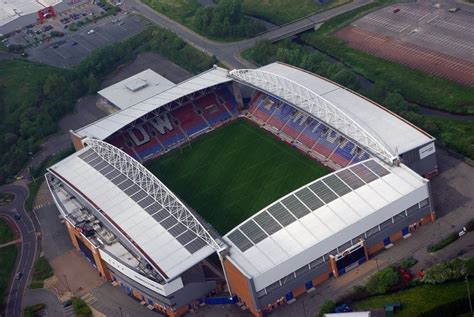 A Wigan Athletic otthona: DW Stadion légi felvétel
