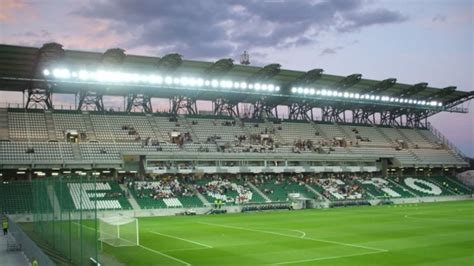 Az új győri stadion látképe