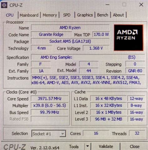 CPU-Z információk