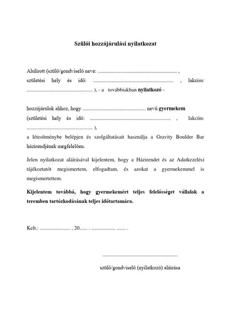 Szülői részvétel az iskolai életben
