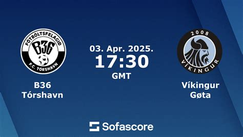 Víkingur Gøta vs B36 Tórshavn mérkőzés statisztikák
