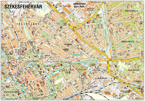 Magyarország térképe Székesfehérvár kiemelt helyszínnel