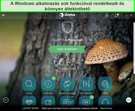 Képernyőfelvétel az alkalmazás felületéről