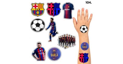 Az FC Barcelona címerét ábrázoló tetoválás