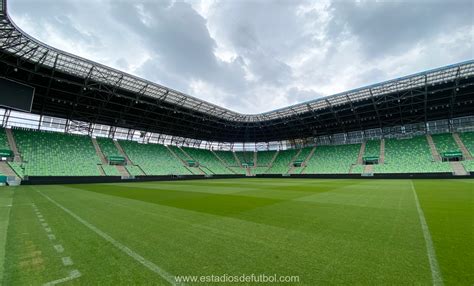 A Groupama Aréna belső tere egy mérkőzés alatt