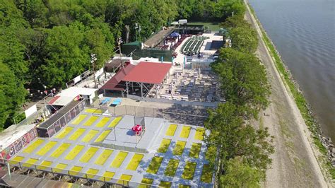 Légifelvétel a Margit-szigeti MAC Sportcentrumról