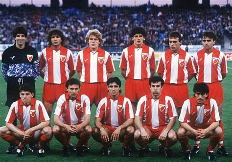A Crvena Zvezda ünneplése az 1991-es BEK győzelem után