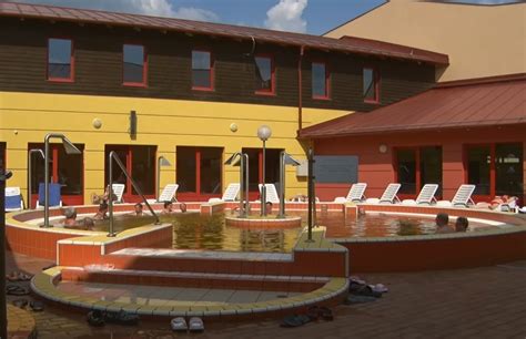 A Vulkánfürdő panorámája Celldömölkön