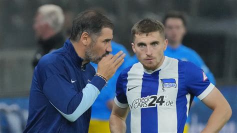 A Hertha BSC játékosai egy mérkőzésen