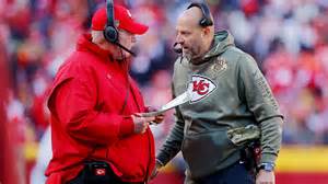 Andy Reid és Matt Nagy a Kansas City Chiefs edzésén