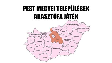 térkép a Pest megyei labdarúgó csoportok elhelyezkedéséről
