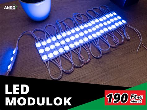 különböző fényszórási szögekkel rendelkező LED modulok