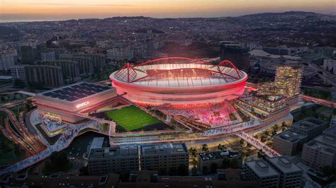 A lenyűgöző Estádio da Luz stadion épülete