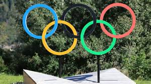 Olimpiai ötkarikás jelkép röplabdával