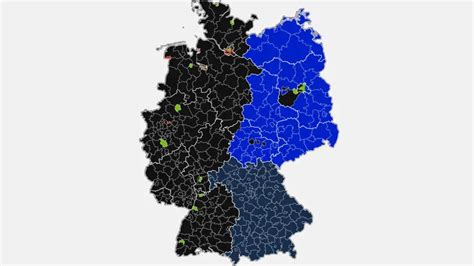 Németország térképe a 2024-es foci EB helyszíneivel
