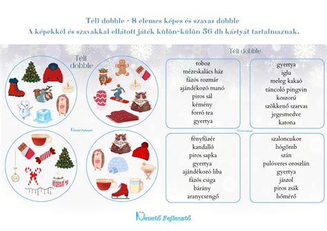 Dobókockás játék szavakkal és képekkel