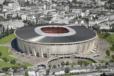 Az új Puskás Ferenc Stadion külső látképe