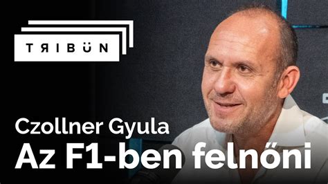 Czollner Gyula riporterként egy Forma-1-es paddockban