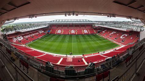 Anfield Stadion atmoszféra tele szurkolókkal
