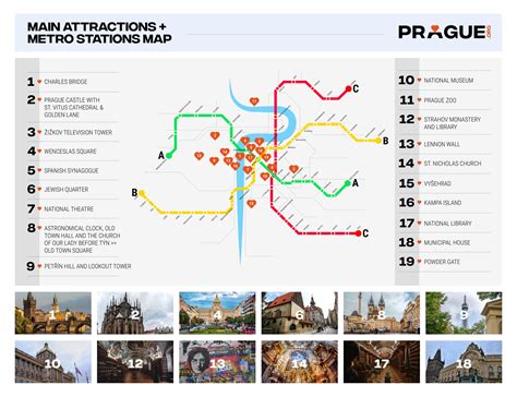 Prágai villamoshálózat térképe
