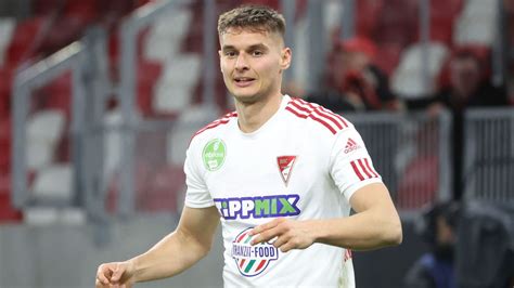 Dorian Babunszki gólöröme a Kisvárda elleni mérkőzésen