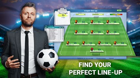 Az Online Soccer Manager főmenüje