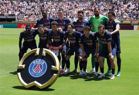 A Paris Saint-Germain csapata, mint bajnok