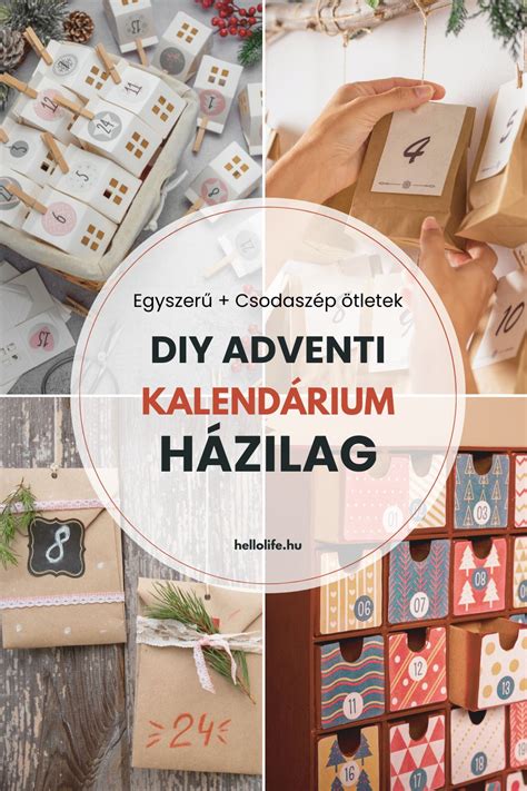 Különböző kreatív adventi naptár típusok összehasonlítása