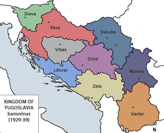Térkép: A Vardarska Banovina régió