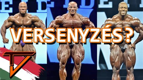 Testépítő verseny színpadán pózoló sportoló