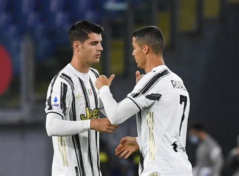 Cristiano Ronaldo és Álvaro Morata a Juventus mezében