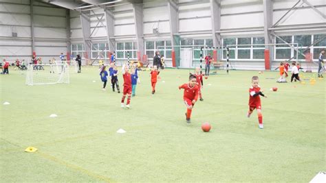 Labdarúgó gyerekek edzésen