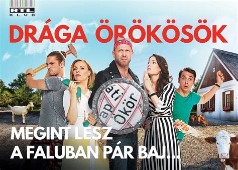 A Drága örökösök szereplői egy falusi rendezvényen