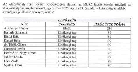 Az MLSZ elnökségi ülésének összefoglalója